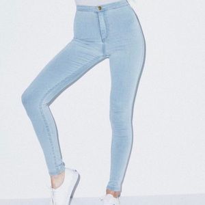 American Apparel high waisted skinny pants